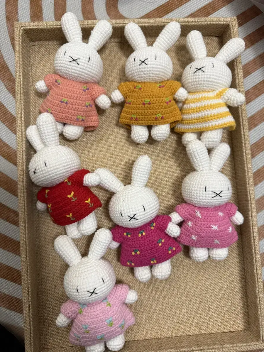 13cm 코바늘 손뜨개 미피 뜨개 인형 miffy 미피 뜨개질 인형